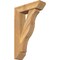 Ekena Millwork Funston Slat Rough Sawn Bracket w/ Offset Brace, Western Red Cedar, 6"W x 20"D x 32"H BKT0604X20X32FST06RWR - alternate 1